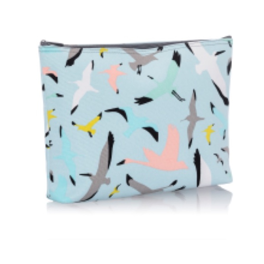 NWOT Thirty-One Zipper Pouch - Flights of Fancy Print